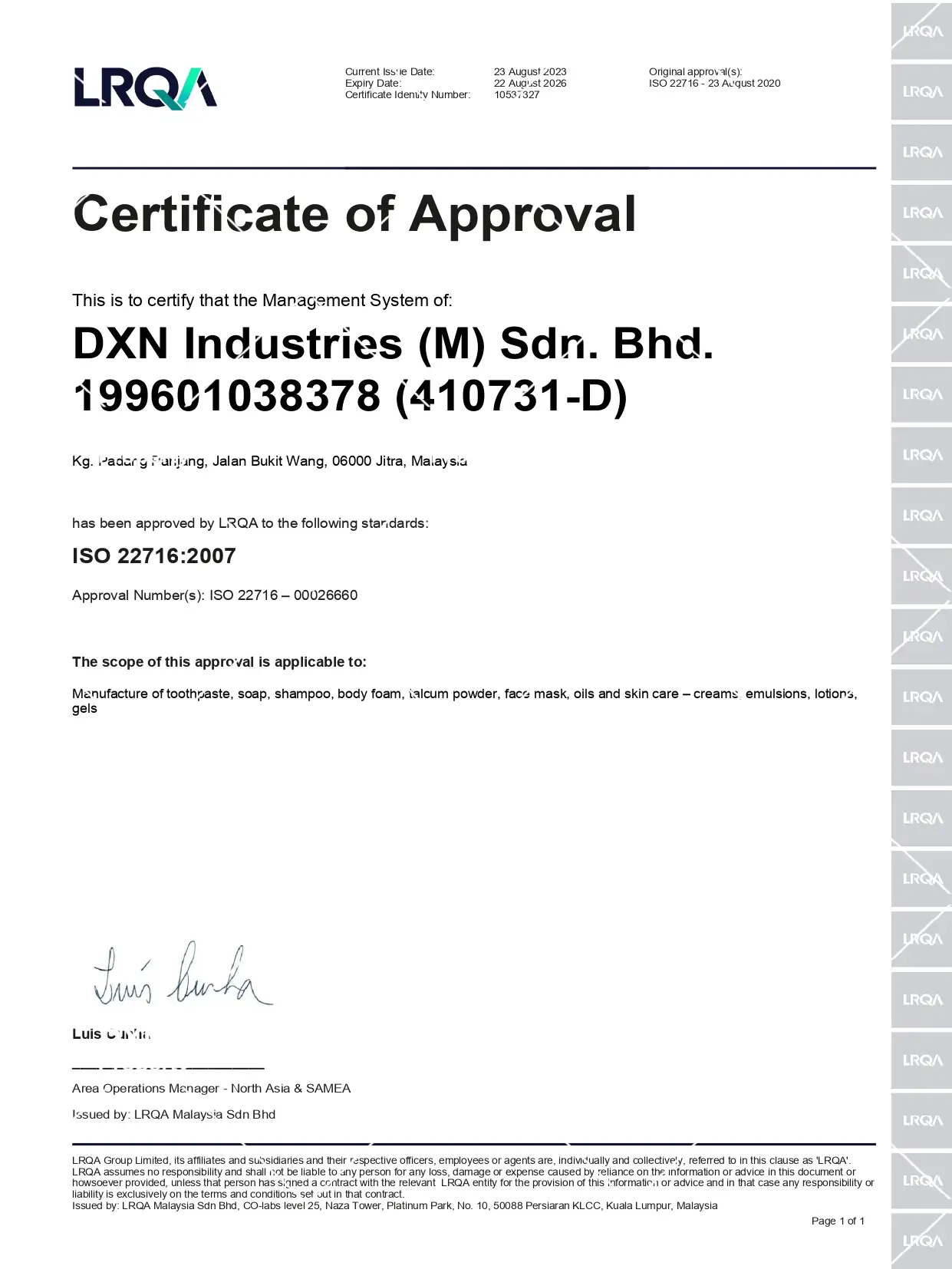ISO 22716